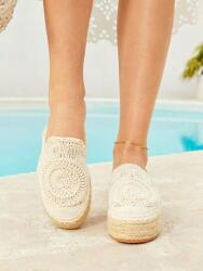 Shein Horgolt Espadrilles Flip-flop Papucs (38) (603259)