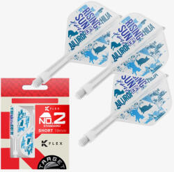 TARGET Darts toll és szár egyben Target Japan K-Flex Rising Sun G2, no6 toll és közepes szár