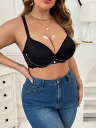 Shein Fekete Csipke Melltartó (95D)