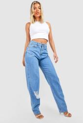 Nasty Gal Kék Magas Derekú Farmernadrág (32) (472856)