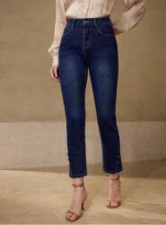  Motf Kék Cipzáras Farmernadrág (xs)