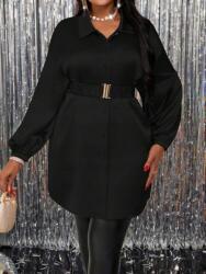 Shein Fekete Hosszú Ing Öv (3XL)