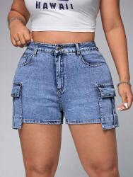 Shein Kék Farmer Rövidnadrág (2XL)