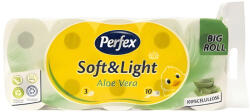 Perfex Soft&Light Aloe Vera illatú WC papír - 3 rétegű, 16 tekercs (8606034950155)