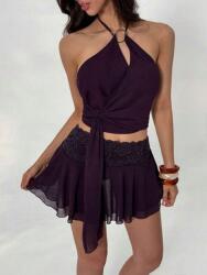 Shein Lila Szoknya Felső Szett (s)