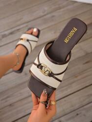 Shein Kétszínű Lapos Sarkú Flip-flop Papucs (37, 5) (602099)