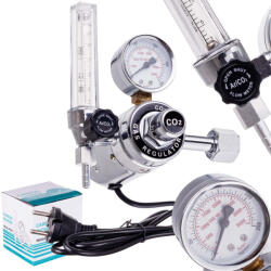 TC Technic CO2/argon reduktor rotaméterrel és fűtőberendezéssel (fagyásmentesítéssel) TC Technic