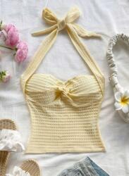 Shein Sárga Megkötős Felső (s)