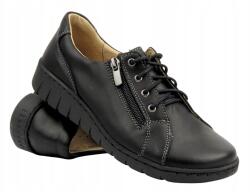 Helios Női Félcipő Helios 429 Fekete Valódi Bőr Kényelmes Könnyű (429.012)