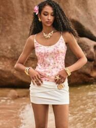  Poeselle Rózsaszín Flitteres Mintás Felső (s)