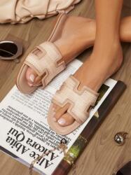 Shein Bézs Klasszikus Flip-flop Papucs (39) (601733)