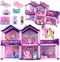 MalPlay Babaház Póniknak Villa Lovacskák Kutya Bútorok Pónik Gyerekeknek Rózsaszín (i604_KX5409)