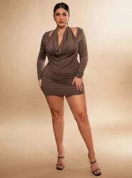 Shein Barna Hosszú Ujjú Mini Ruha (1XL)