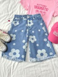 Shein Kék Virágos Farmer Rövidnadrág (15L)