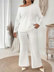 Shein Fehér Nadrág Szett Blúz (2XL)