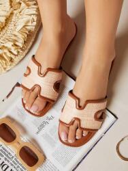 Shein Kétszínű Lapos Sarkú Flip-flop Papucs (41) (604739)