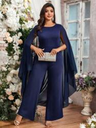 Shein Sötétkék Cipzáras Overál (1XL)