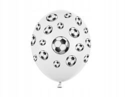 Party Deco Lufik 30cm, Focilabdák, Pastel P. White (1 op. 50 db)