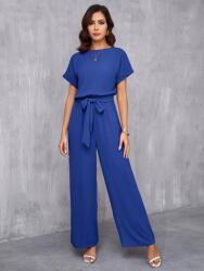 Shein Kék Csíkos Overál (L)