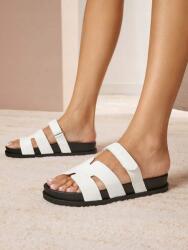 Shein Fehér Tépőzáras Flip-flop Papucs (41) (601489)