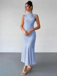 Shein Szatén Kék Maxi Ruha (s)