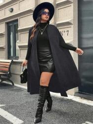 Shein Grafit Melange Poncsó (2XL)