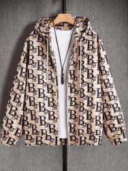  Manfinity Bézs Feliratos Kapucnis Pulóver (L)