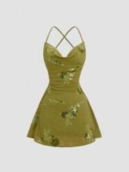 Shein Zöld Ruha Mini Mintás (xs)