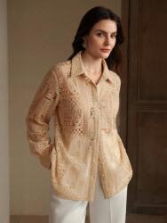  Anewsta Bézs Hímzett Ing (L)