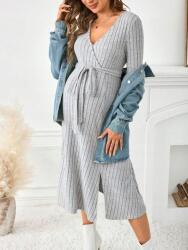 Shein Szürke MIDI Ruha Övvel (s)