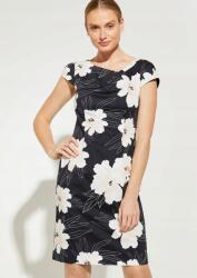 comma Tengerészkék Egyenes Virágos Ruha (32) (413566)