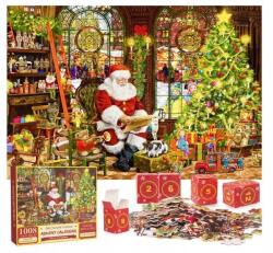  Adventi naptár gyerekeknek Mikulás puzzle levéllel 1008 db-os (X0021MK0M1)