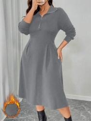 Shein Szürke Ruha MIDI Cipzárral (2XL)