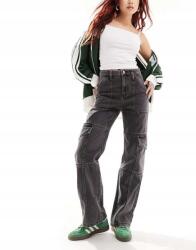 Miss Selfridge Fekete Military Farmernadrág (38) (570809)