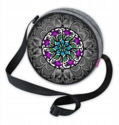 Bertoni Kis kerek filc kézitáska Bertoni Twist cipzárral Krokus (TT04)