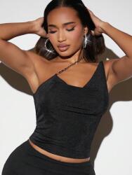 Shein Fekete Aszimmetrikus Top (M) (506279)