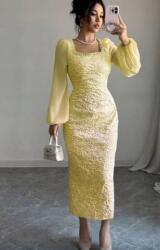 Shein Sárga MIDI Ruha (M)