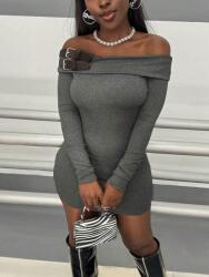 Shein Szürke Melírozott Mini Ruha (2XL)