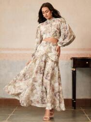  Anewsta Elegáns Szoknya Felső Mintás Szett (M)