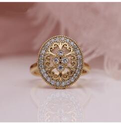 Shein Arany Színű Gyűrű Cirkónia Kövekkel