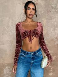 Shein Velúr Felső Minta (xs)