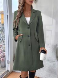 Shein Zöld Vékony Kabát Zsebekkel (s)