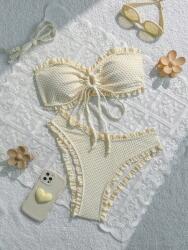 Shein Texturált Ecru Bikini (s)