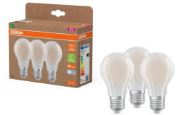 OSRAM 3x LED izzó A60 E27 7.2W = 100W 1521lm 4000K Semleges 320° Izzószálas KLASSZIKUS ENERGIAHATÉKONYSÁG Osram (4099854348099)