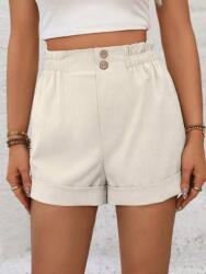 Shein Világos Bézs Magas Derekú Rövidnadrág (s)