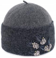 Szaleo Gyapjú sapka öt levéllel női, meleg grafit (cz16524-1)