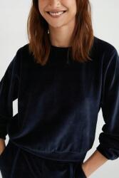 Desigual Sötétkék Velúr Pulóver (M) (593356)