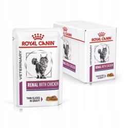Royal Canin Vet Renal 12x85g Macskaeledel Szószban Csirke Vese Támogatás