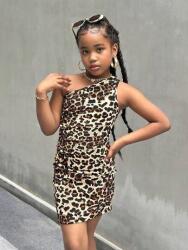 Shein Bézs Állatmintás Ruha (9L)