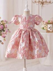 Shein Fehér Jacquard Virágos Ruha (4L)